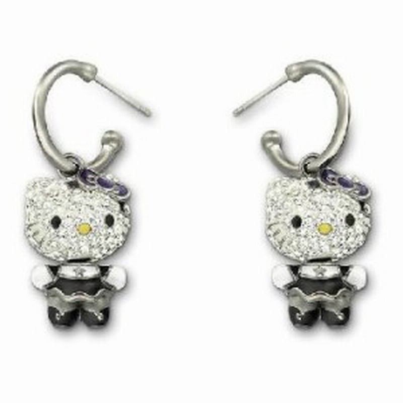 スワロフスキー Swarovski 『ハローキティ Hello Kitty Gothic ピアス