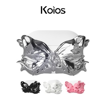 【Koios】Airpods│迷幻蝴蝶耳機保護殼 4 Pro2 Pro3 電鍍銀 保護套 耳機殼 保護殼 蘋果耳機殼