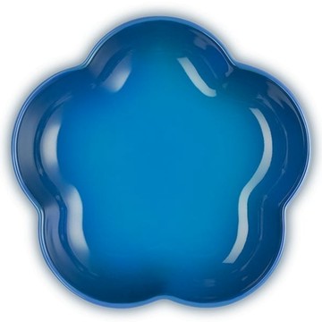 LE CREUSET 花型盤 馬賽  藍色  1個  中(19.5 x 4.2cm)