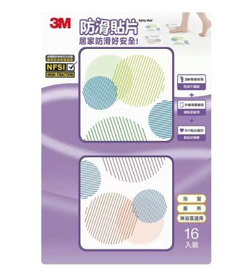 3M 防滑貼片組 16入 圓點