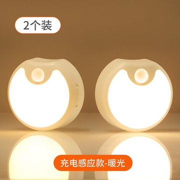 感應燈/小夜燈 智能人體感應燈小夜燈充電新款2021家用過道廁所衛生間自動牆壁燈【HZ62952】