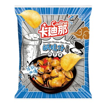 [家速配]卡迪那洋芋片鹹蜆仔口味115G