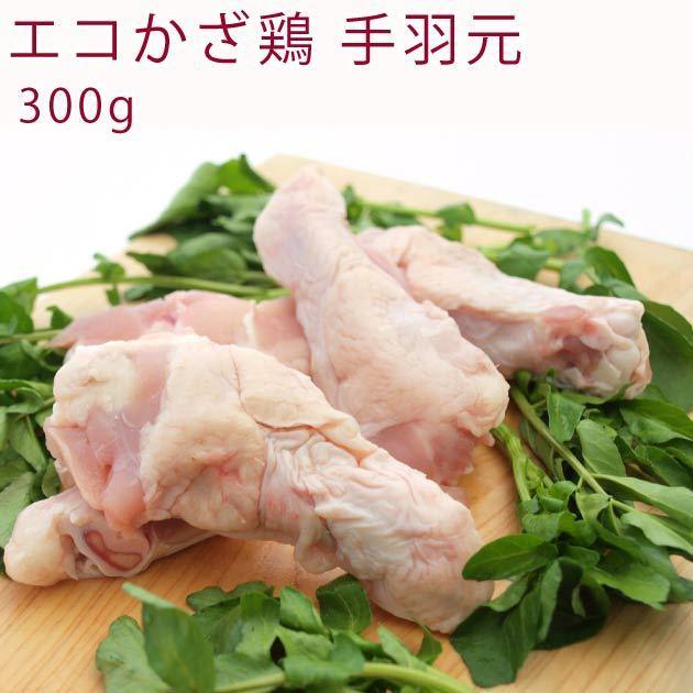 国産 鶏肉　エコかざ鶏　手羽元　300g　10パック　　送料込