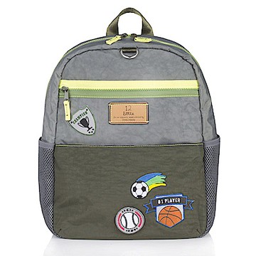 TWELVElittle COURAGE 美國超輕量潮流兒童後揹包(森綠灰)