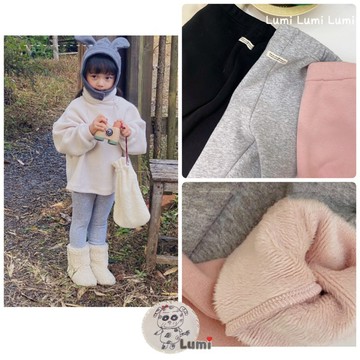 尺寸100 現貨 Lumi小鹿米 🍄🍄 韓代同款 修身版 不倒絨打底褲 兒童打底褲 兒童修身打底褲 A85