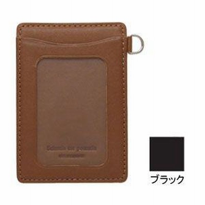 パスケース メンズ 革 名入れ スリップオン ノワール 単パスケース 3個セット ブラック NSL-1801BK