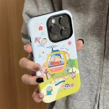 纜車小新蘋果17promax手機殼iPhone16Pro菲林二合一15plus雙層14熱銷款