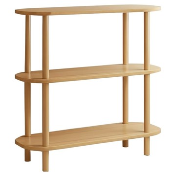 036-SY置物架三層 原木色 60x30x66cm 密集板材質  1組