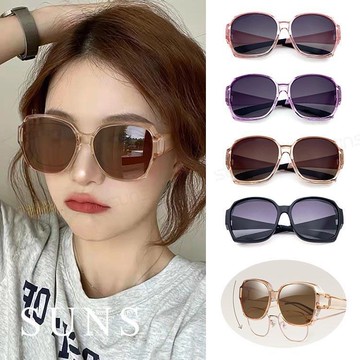 【SUNS】時尚韓版ins大框偏光套鏡 輕量設計/休閒大框架包覆性佳/免脫眼鏡