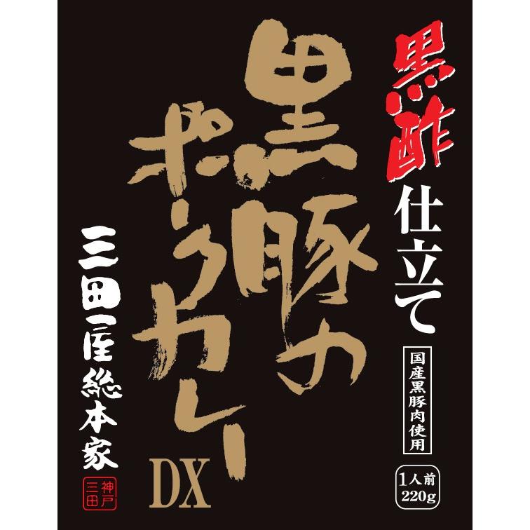 レトルトカレー 三田屋総本家黒酢仕立て黒豚のポークカレーDX220g 三田屋総本家レトルトカレーシリーズ