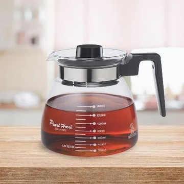 寶馬牌古典耐熱玻璃壺(電磁爐專用)-1800ml-2入組