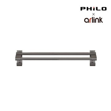 B13 太空鋁 免打孔壁掛毛巾架 台灣現貨 雙桿 毛巾桿 免打孔 浴巾架 浴巾桿 浴室置物架 浴室毛巾架 收納架 防鏽