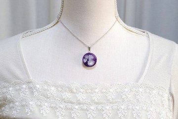 樹脂藝術 圓形墜飾・月之神殿