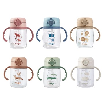 mugu 小麥纖維Tritan重力球學習杯220ml(多款可選)吸管杯|喝水杯