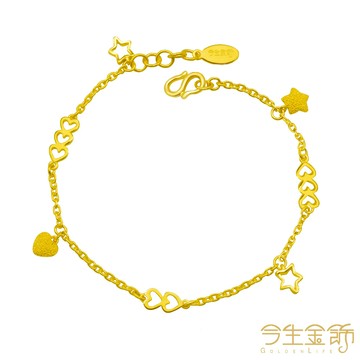 今生金飾－點滴記憶手鍊(純金手鍊)