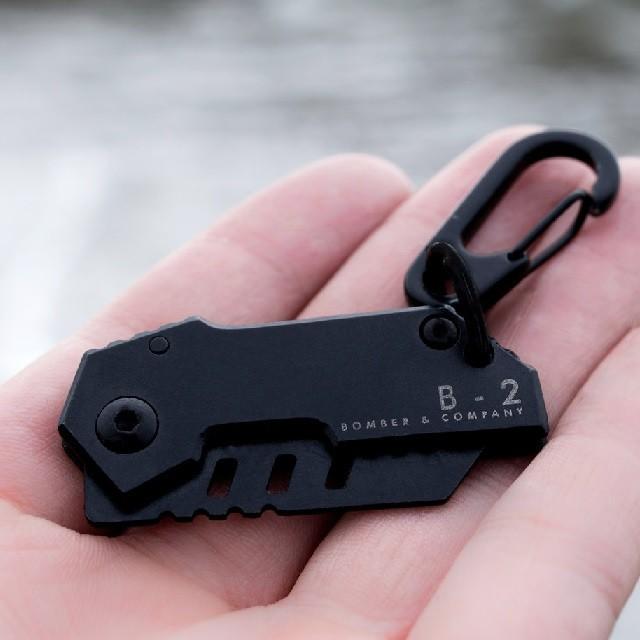 BOMBER  COMPANY 超コンパクト 折りたたみ式 サバイバル ナイフ B-2 Nano Blade Tactical Pocket Knife ナノブレード アウトドア