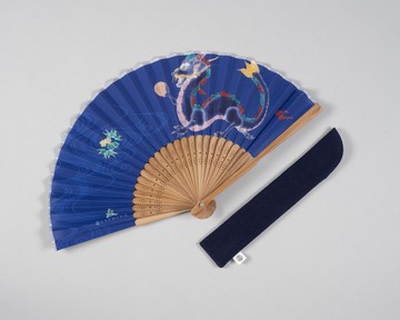 【預購】KASHIKO金澤九谷燒日本扇 – 龍 / 附扇盒+外出袋 摺扇