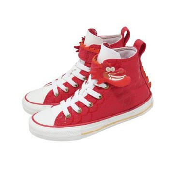 Converse 休閒鞋 All Star 1V 中大童鞋 紅 CNY 龍年限定款 中筒 帆布鞋 A08703C
