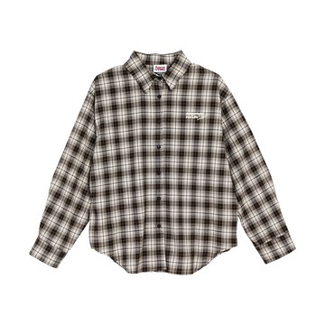 探險活寶X阿寶格紋刺繡襯衫外套