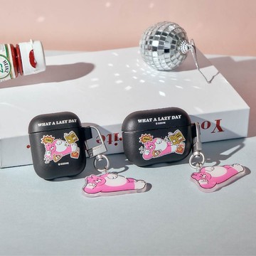 ZIZONE Pingo日常貼紙強悍防摔AirPods保護套(附吊飾)