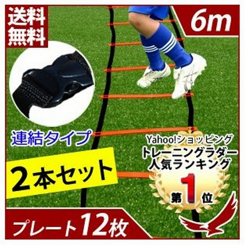 トレーニングラダー 6m 連結タイプ トレーニング用品 サッカー フットサル ステップ練習 瞬発力 練習器具 陸上 俊敏性 スポーツ 収納袋付き 2本セット 1位 通販 Lineポイント最大0 5 Get Lineショッピング