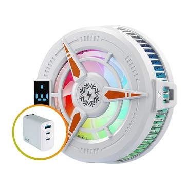 REAICE 半導體冰封磁吸式手機散熱器-65W快充組(降溫神器/快速製冷/手機風扇/直播/遊戲/追劇)