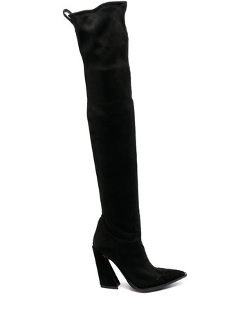 Sonora - 100mm thigh-high suede boots - women - Calf Suede/Calf Leather/Calf Leather/Rubber - 41 - Black