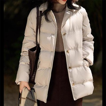 【巴黎精品】現貨+預購 頂級真羽絨外套90%鵝絨羽絨衣秋冬外套保暖大碼休閒女裝-收腰短款女外套2色a1lm18