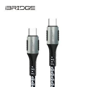 iBRIDGE PD 100W 5A Type-C to Type-C充電傳輸線 - 1.5M