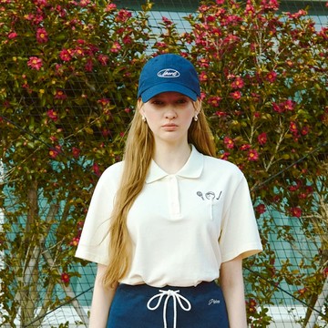 Piv'vee 灰色網眼Polo衫 (M Size)