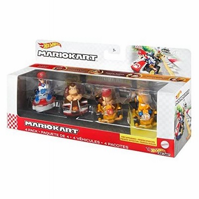 ホットウィール マリオカート 4体セット マリオ クッパ　ドンキーコングヨッシー Amazon.co.jp: Hot Wheels マリオカート 4個パック 限定ブラック