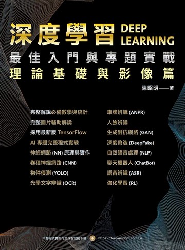 【電子書】深度學習最佳入門與專題實戰：理論基礎與影像篇