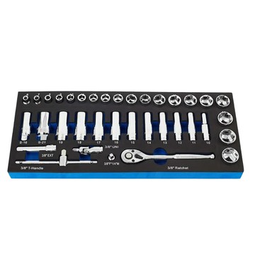 Blue-Point 美國藍點 3/8吋手動套筒套組 BPS11A 36件組  1組