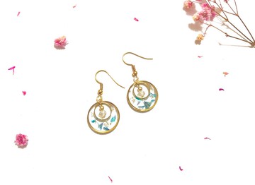 【 花語精靈 】藍馡之心 ( 可改夾式 )