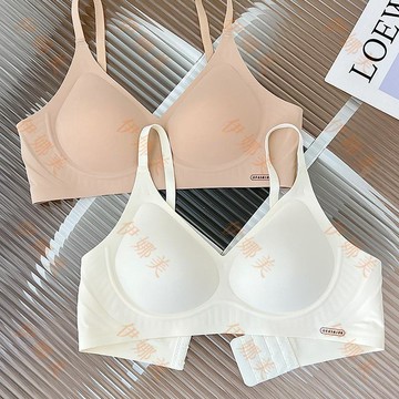 【臺灣出貨👙】無痕內衣女聚攏小胸舒適固定杯軟支撐防下垂無鋼圈女士文胸罩【伊娜美】