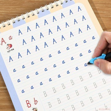 桃園出貨🔥英語練字帖兒童小學生基礎凹槽練字本26個字母英文初學者練字神器