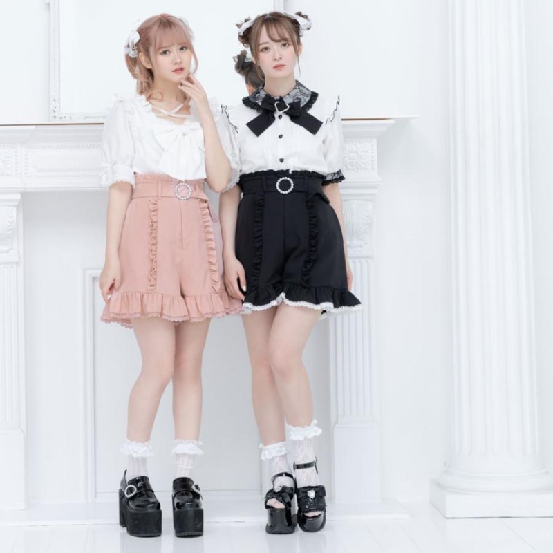 ショートパンツ キュロット レディース パンツ 量産型 服 地雷系 LL 3L