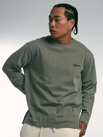 Pigment Long Sleeves T-Shirt - Khaki