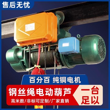 【台灣公司 可開發票】電動葫蘆鋼絲繩電葫蘆380V起重機吊機行車建筑工地機械重型遙控