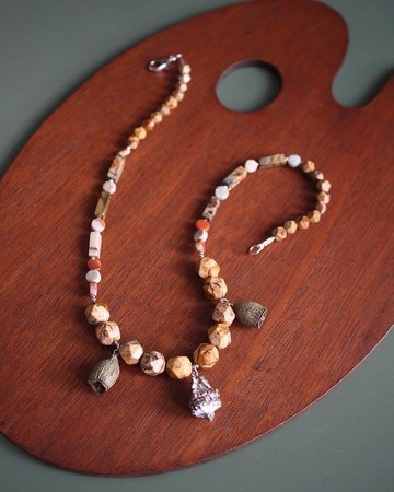 免運費 | 環保概念 | 藝術風 | 乾果頸鏈