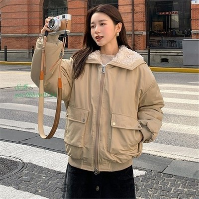 ジャケット レディース アウター ショート丈 長袖 中綿 フード付き無地 中綿フードジャケット 通販 Lineポイント最大get Lineショッピング