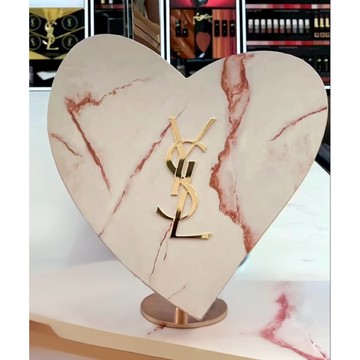 YSL 粉紅大理石愛心禮盒 紅絲絨情人節禮盒 黑色/粉色禮物盒 珠寶盒《小乖小舖》禮物 生日禮物 聖誕節 金色愛心