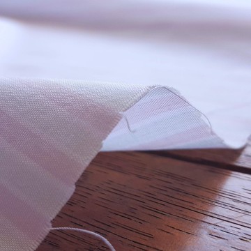 粉嫩綠芽 優雅條紋 透氣吸汗 抗皺 薄棉布 １碼