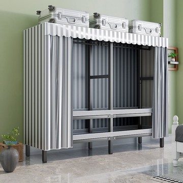 免安裝折疊衣櫃家用臥室簡易衣櫃出租房櫃子收納櫃儲物櫃衣櫥衣架