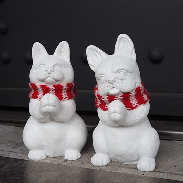 招財、祈福、許願動物瓶 。贈送限定圍巾版