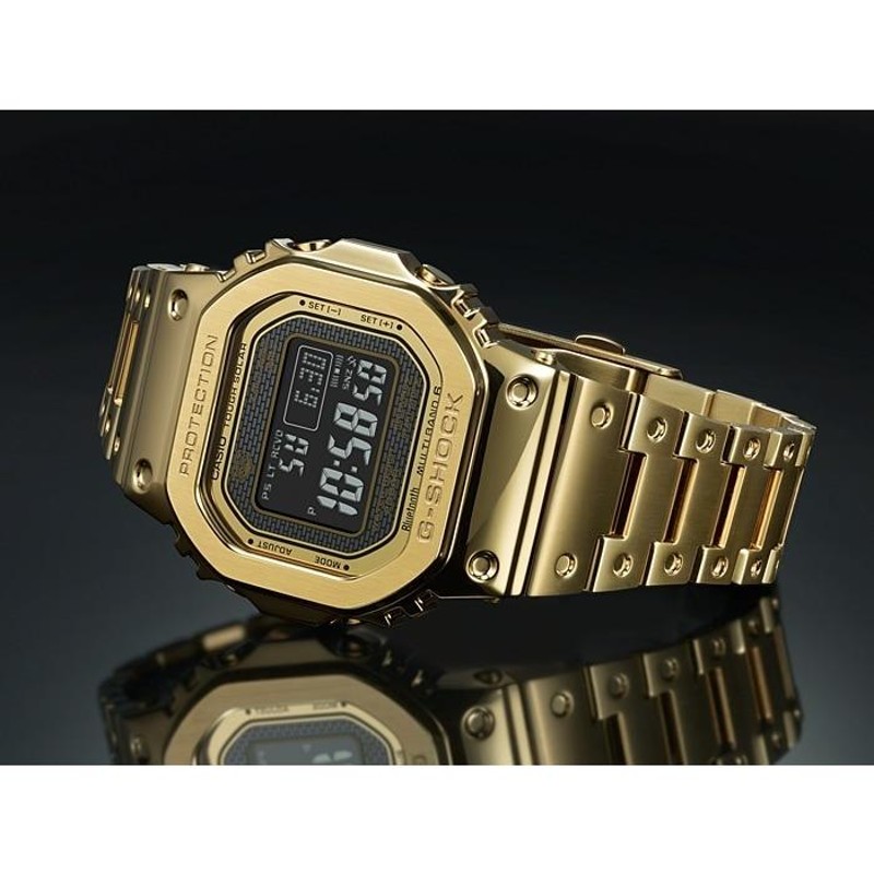 CASIO腕時計 電波ソーラーG-SHOCK ジーショック フルメタル ゴールド GMW-B5000GD-9JF 国内正規品 | LINEショッピング