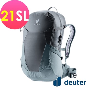 【deuter 德國】 FUTURA  21SL透氣網架背包3400021黑水藍/登山包/健行包/戶外休閒包*