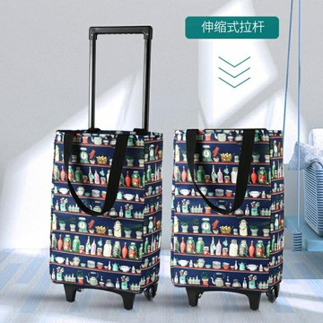 ❤精選❤買菜小拉車購物拉桿車家用神器摺疊便攜拖車輕便老人買菜車手拉車 雙11全館免運