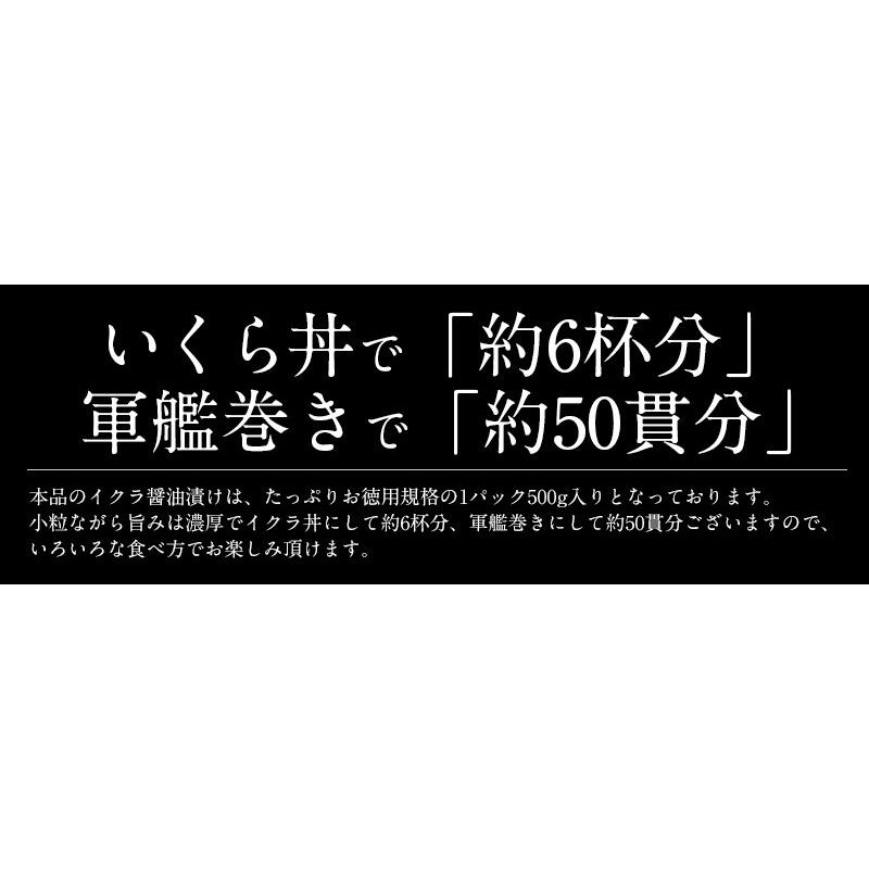 いくら 鱒 イクラ 醤油漬け 500g 小粒 北海道加工 いくら醤油漬け 北海道 魚卵 魚介類 美味しい お取り寄せ ギフト 贈り物 海鮮 冬グルメ 冬ギフト