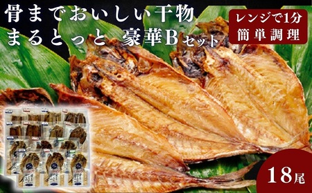 骨までおいしい干物「まるとっと」豪華Bセット